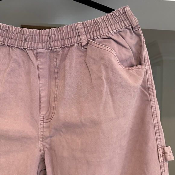 Men's-Urban Outfitters BDG Pink-Lilac Cotton Relaxed Fit Painter Pants - Size L - Picture 6 of 16